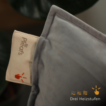 Pleafs Heizkissen Plush 45x60cm Black Coral, 1 Stk